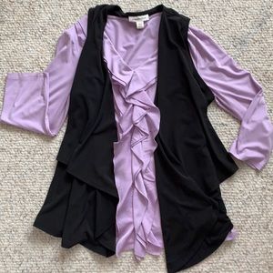 Coldwater Creek Beautiful Top and Vest